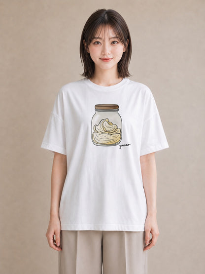 Tシャツ レディース あんみつ 食べ物 フード イラスト おしゃれギフト 社会人 白T YMAZO