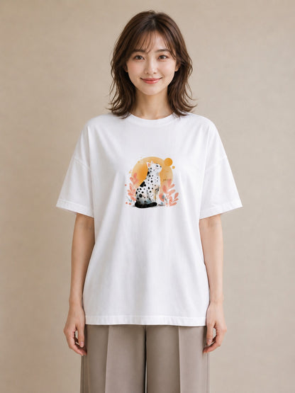 半袖Tシャツ レディース 三毛猫 みけねこ 三毛 猫 ねこ イラスト 休日コーデ お揃い 親子 白T YMAZO