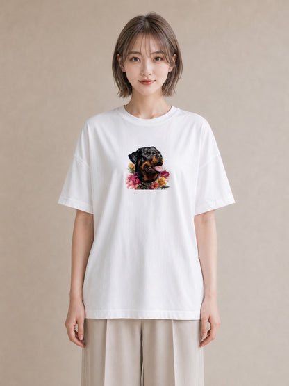 Tシャツ レディース ラブラドールレトリバー 犬 いぬ イラスト シンプル ホワイトデー 春服 白T YMAZO