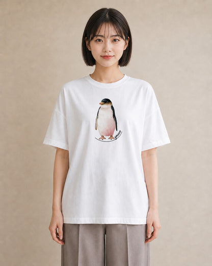 デザインTシャツ レディース アザラシ 動物 アニマル イラスト アート風 お出かけ 普段着 白T YMAZO