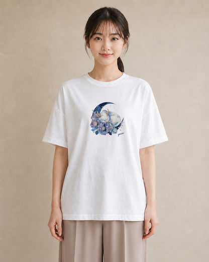 Tシャツ レディース シャム 猫 ねこ イラスト レトロ 綿100 デート 白T YMAZO