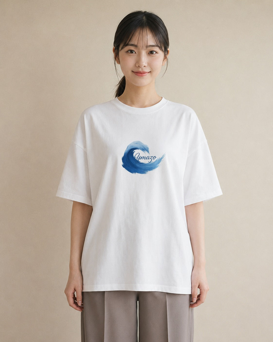 半袖Tシャツ レディース 波 星空 宇宙 イラスト ボタニカル おしゃれギフト 社会人 白T YMAZO