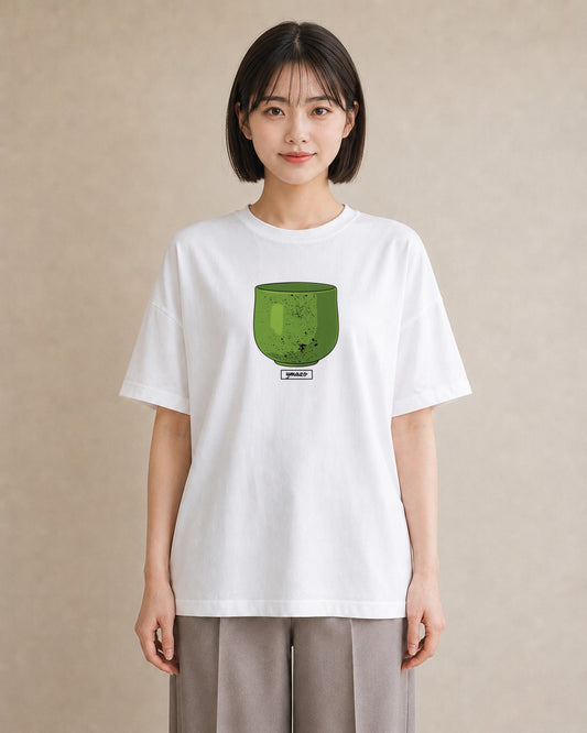 グラフィックTシャツ レディース 抹茶 食べ物 フード イラスト ナチュラル 部屋着 女性向けギフト 白T YMAZO