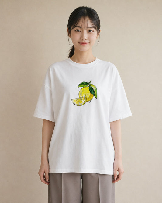 プリントTシャツ レディース アボカド 食べ物 フード イラスト 水彩風 在宅 公園 白T YMAZO