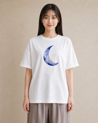 半袖Tシャツ レディース 山羊座 星空 宇宙 イラスト ナチュラル 20代 カジュアルコーデ 白T YMAZO