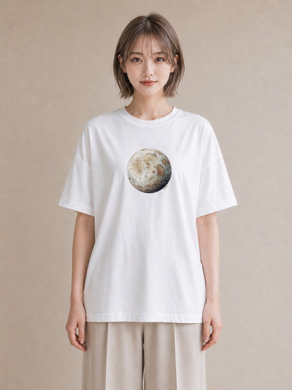 Tシャツ レディース 山羊座 星空 宇宙 イラスト 散歩 お出かけ 白T YMAZO