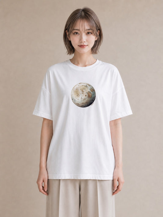 Tシャツ レディース 山羊座 星空 宇宙 イラスト 散歩 お出かけ 白T YMAZO