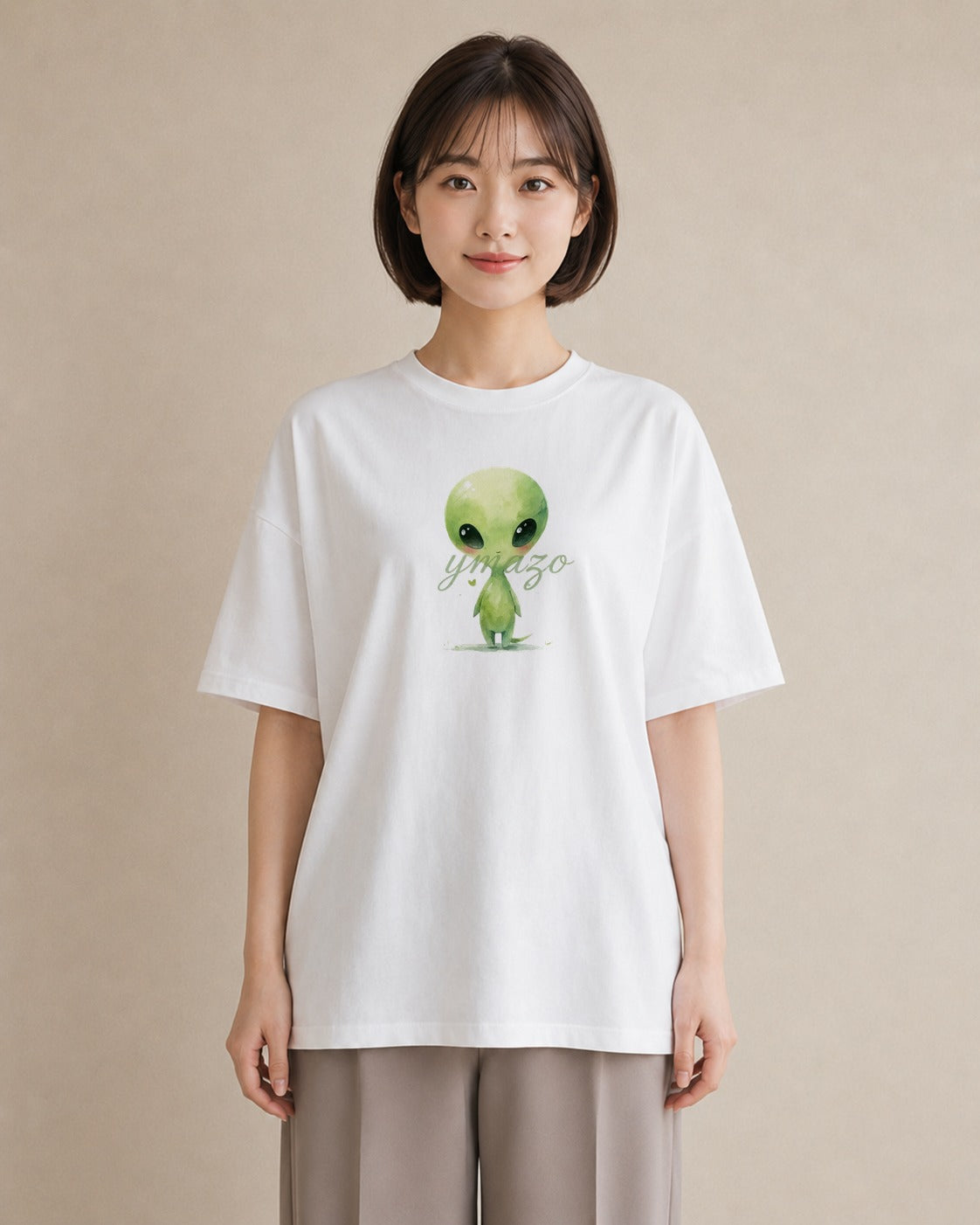 Tシャツ レディース 惑星 星空 宇宙 イラスト きれいめカジュアル 女性向けギフト 散歩 白T YMAZO