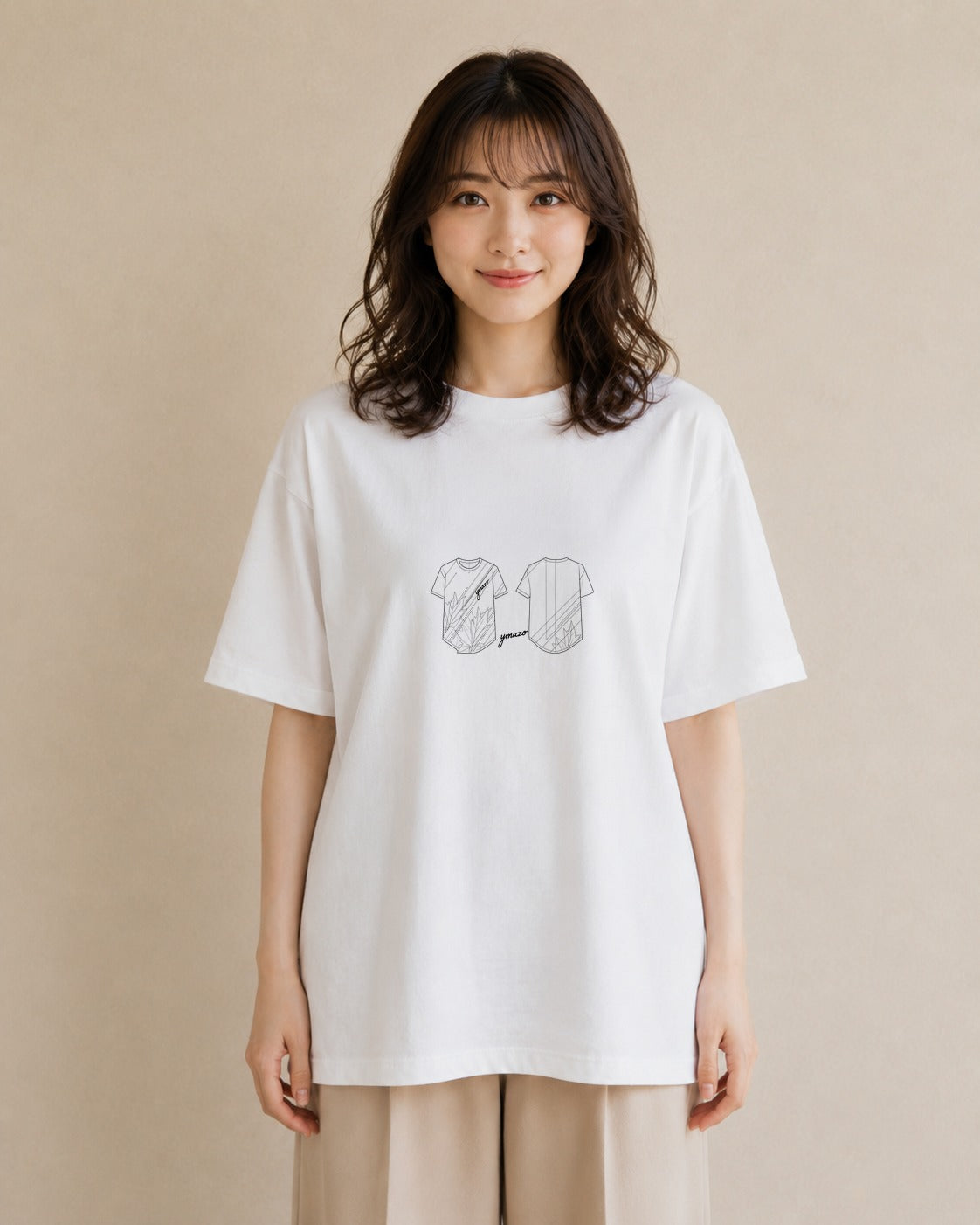 デザインTシャツ レディース レースハンカチ レース ハンカチ ナチュラル アンティーク イラスト ガーリー 綿100 デート 白T YMAZO