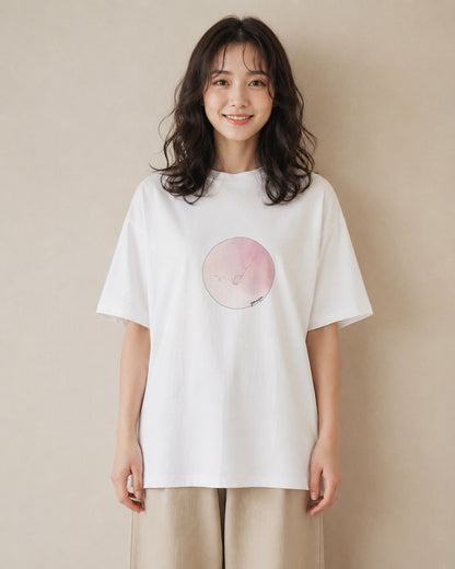 デザインTシャツ レディース マカロン 食べ物 フード イラスト きれいめカジュアル 春服 ミセス 白T YMAZO
