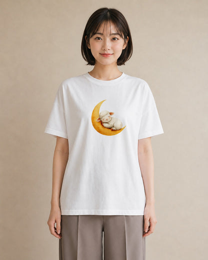 プリントTシャツ レディース ひつじ 動物 アニマル イラスト こなれ感 公園 ママ 白T YMAZO