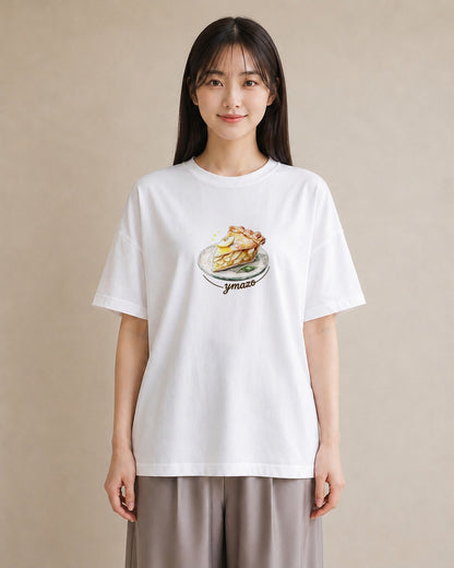 半袖Tシャツ レディース クロワッサン 食べ物 フード イラスト 抜け感 お出かけ 普段着 白T YMAZO