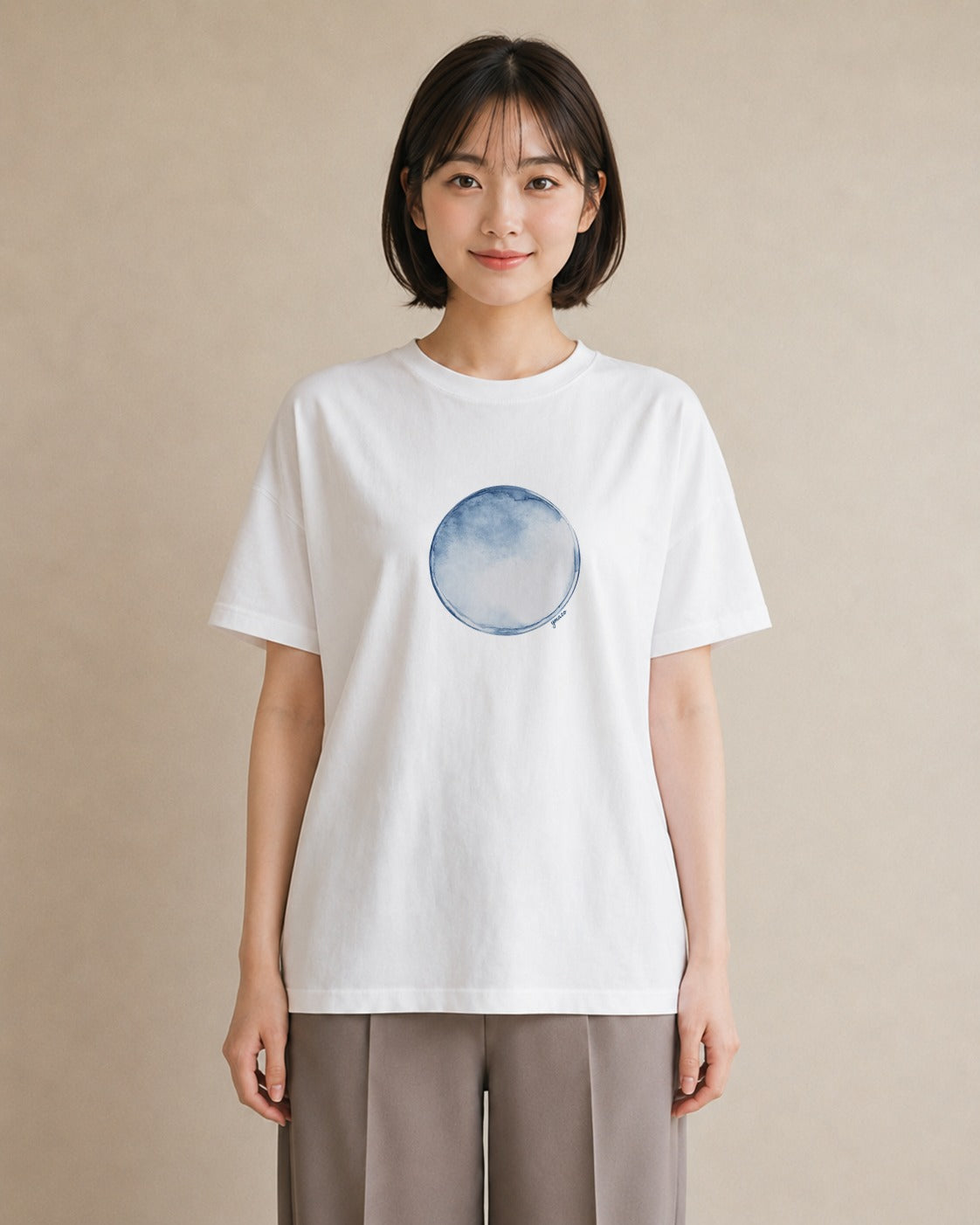 プリントTシャツ レディース プラネット 星空 宇宙 イラスト モード 女性向けギフト 散歩 白T YMAZO