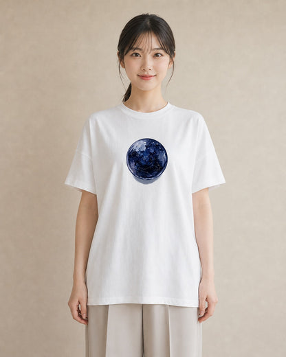 半袖Tシャツ レディース スター 星空 宇宙 イラスト ゆるかわ 姉妹 送別ギフト 白T YMAZO