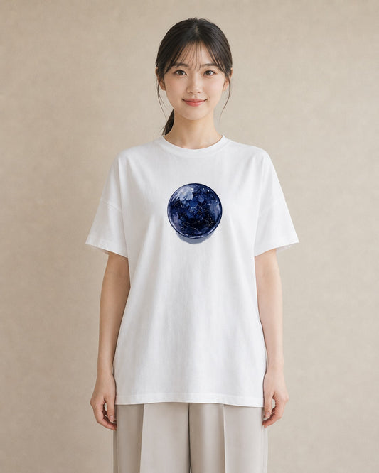 半袖Tシャツ レディース スター 星空 宇宙 イラスト ゆるかわ 姉妹 送別ギフト 白T YMAZO