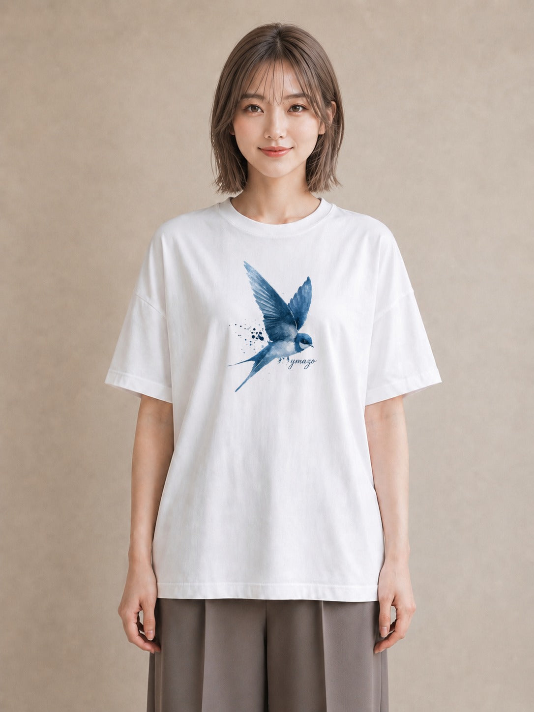Tシャツ レディース インコ ペット 動物 イラスト こなれ感 女子会 お揃い 白T YMAZO