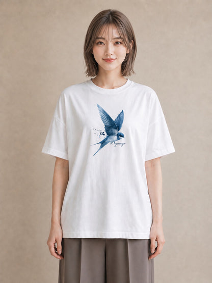 Tシャツ レディース インコ ペット 動物 イラスト こなれ感 女子会 お揃い 白T YMAZO