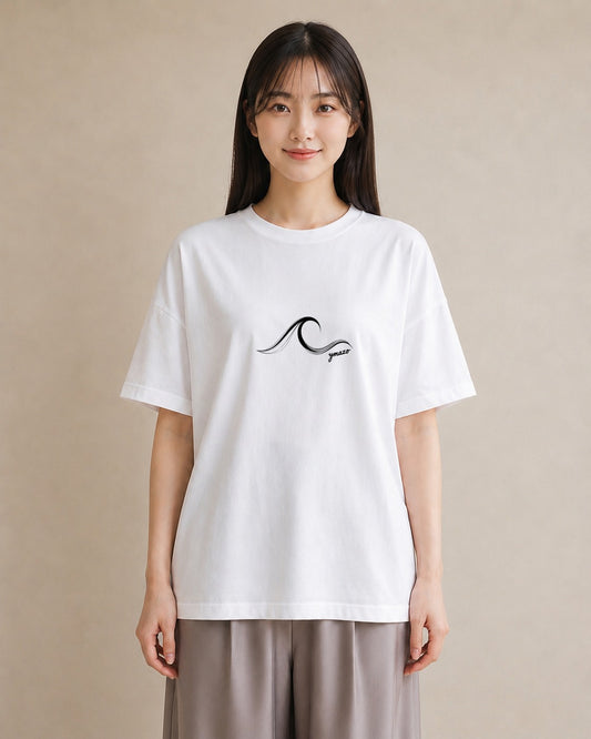 半袖Tシャツ レディース 海 リゾート 夏 イラスト 普段使い 女子会 お揃い 白T YMAZO