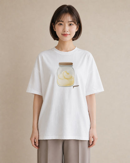 半袖Tシャツ レディース クリームソーダ 食べ物 フード イラスト こなれ感 通学 誕生日プレゼント 白T YMAZO