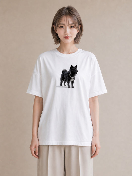 半袖Tシャツ レディース 柴犬 しばいぬ 犬 いぬ イラスト ポップ クリスマス 旅行 白T YMAZO