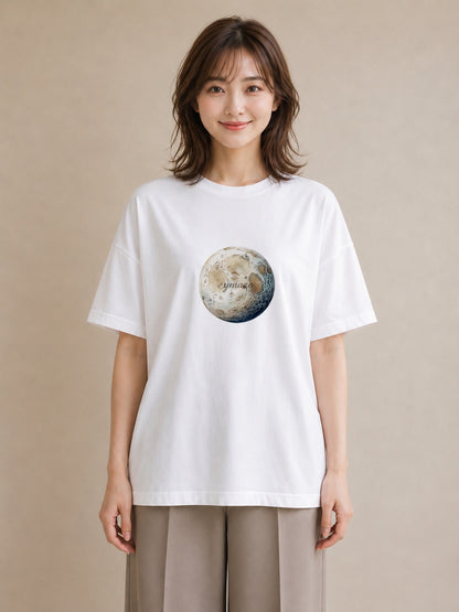 グラフィックTシャツ レディース 双子座 星空 宇宙 イラスト レトロ クリスマス 旅行 白T YMAZO
