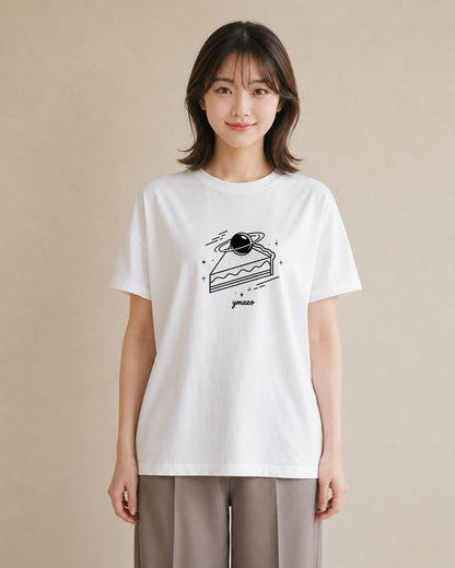 半袖Tシャツ レディース スイーツ お菓子 デザート イラスト ラフ 親子 20代 白T YMAZO