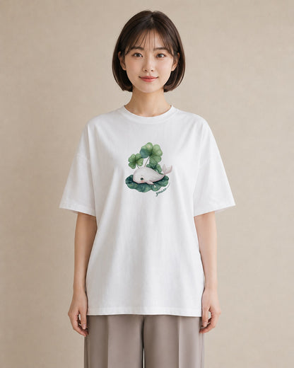 半袖Tシャツ レディース チンアナゴ 海の生き物 海 イラスト ゆるかわ 春服 ミセス 白T YMAZO