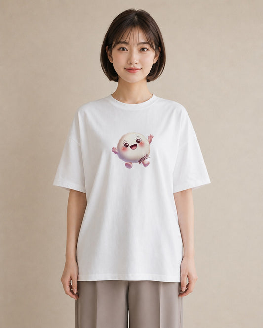 グラフィックTシャツ レディース だんご 食べ物 フード イラスト シック 社会人 女性 白T YMAZO