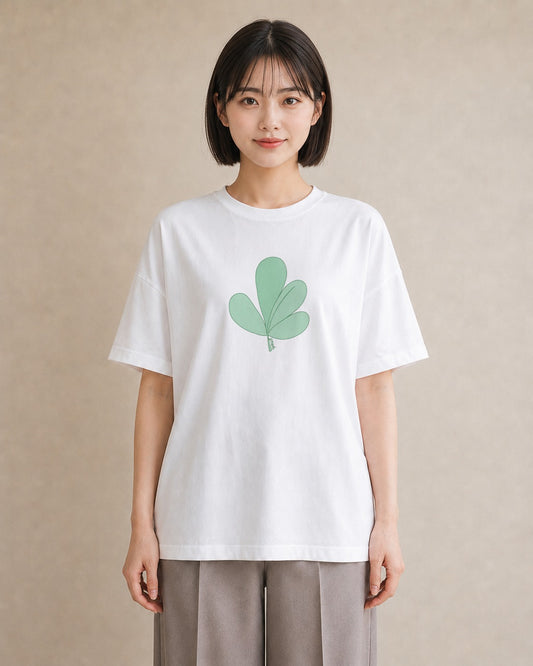 デザインTシャツ レディース 観葉植物 植物 ボタニカル イラスト 個性的 帰省 ラフ 白T YMAZO