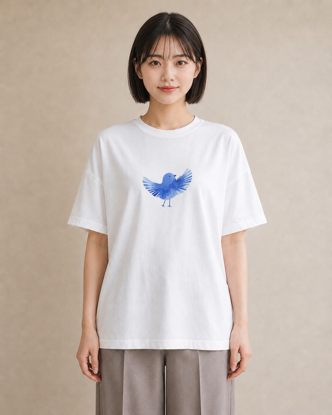 グラフィックTシャツ レディース マメルリハ ペット 動物 イラスト 女子会 お揃い 白T YMAZO