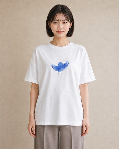 グラフィックTシャツ レディース マメルリハ ペット 動物 イラスト 女子会 お揃い 白T YMAZO