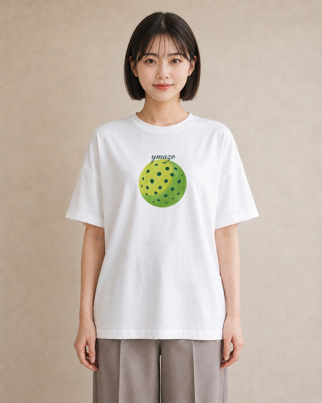 グラフィックTシャツ レディース アボカド 食べ物 フード イラスト シンプル 女性 旅行用 白T YMAZO