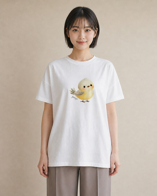 グラフィックTシャツ レディース マメルリハ ペット 動物 イラスト きれいめ 20代 カジュアルコーデ 白T YMAZO