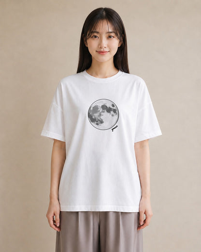 グラフィックTシャツ レディース 青の水彩 風景 ブルー ナチュラル アンティーク イラスト ミニマル ホワイトデー 春服 白T YMAZO