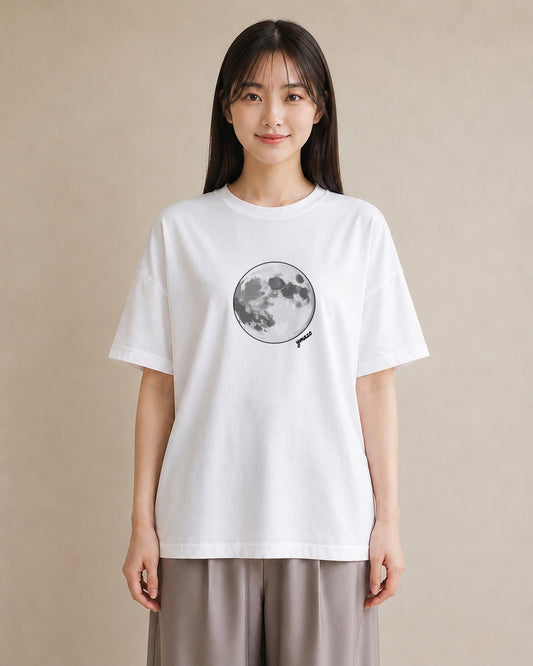 グラフィックTシャツ レディース 青の水彩 風景 ブルー ナチュラル アンティーク イラスト ミニマル ホワイトデー 春服 白T