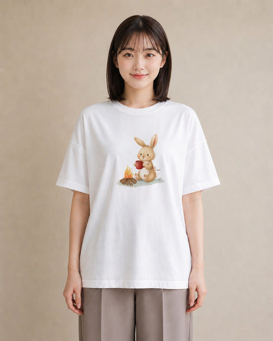 半袖Tシャツ レディース ココア 食べ物 フード イラスト シック ギフト 母の日 白T YMAZO