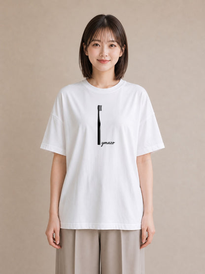 Tシャツ レディース 手鏡 アンティーク レトロ ナチュラル イラスト 個性的 通学 誕生日プレゼント 白T YMAZO