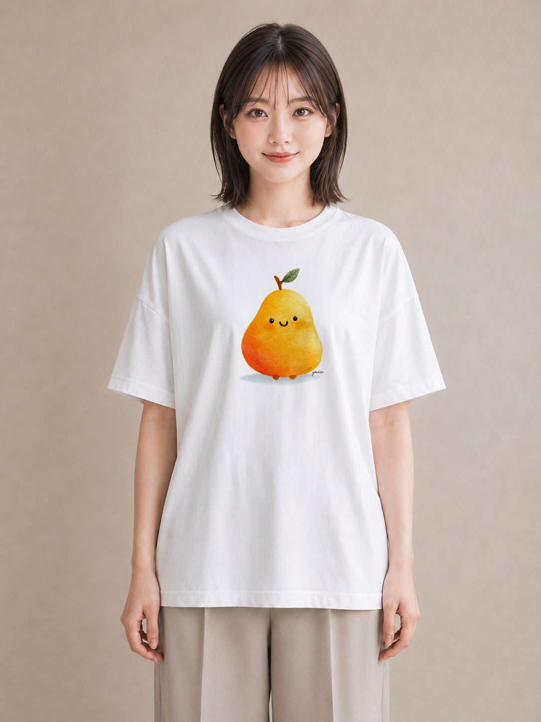 グラフィックTシャツ レディース アボカド 食べ物 フード イラスト ゆるかわ 敬老の日 ホワイトデー 白T YMAZO