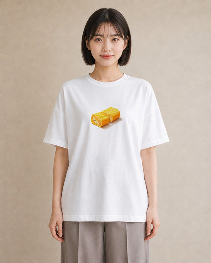 半袖Tシャツ レディース パン 食べ物 フード イラスト ガーリー 通勤 在宅 白T YMAZO