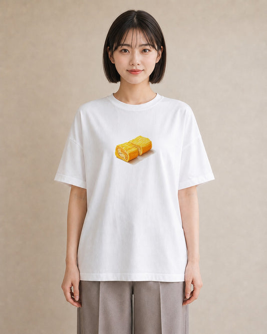 半袖Tシャツ レディース パン 食べ物 フード イラスト ガーリー 通勤 在宅 白T YMAZO