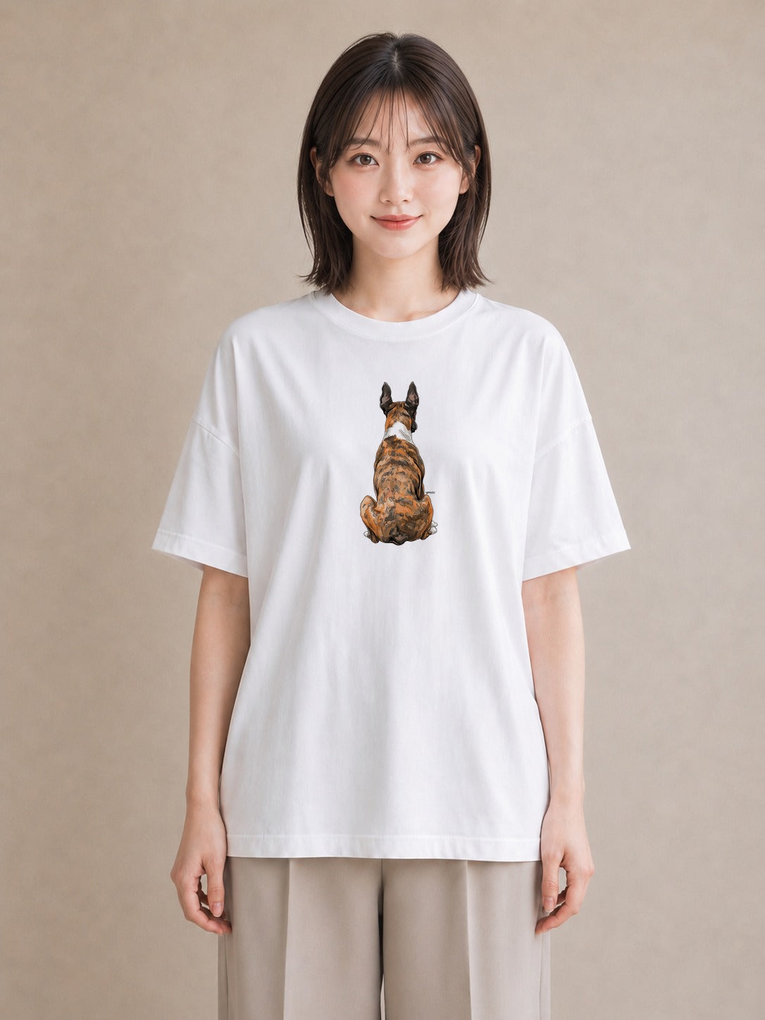 デザインTシャツ レディース 老犬 犬 いぬ イラスト ゆるかわ 夏コーデ 通学 白T YMAZO