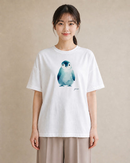 Tシャツ レディース 桜文鳥 ペット 動物 イラスト 抜け感 休日 ペアコーデ 白T YMAZO