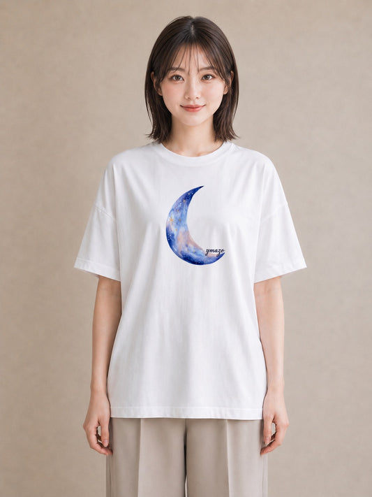 グラフィックTシャツ レディース 射手座 星空 宇宙 イラスト きれいめ 秋コーデ おしゃれギフト 白T YMAZO