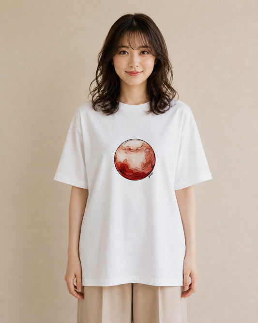 半袖Tシャツ レディース 魚座 星空 宇宙 イラスト ゆるコーデ ホワイトデー 春服 白T YMAZO