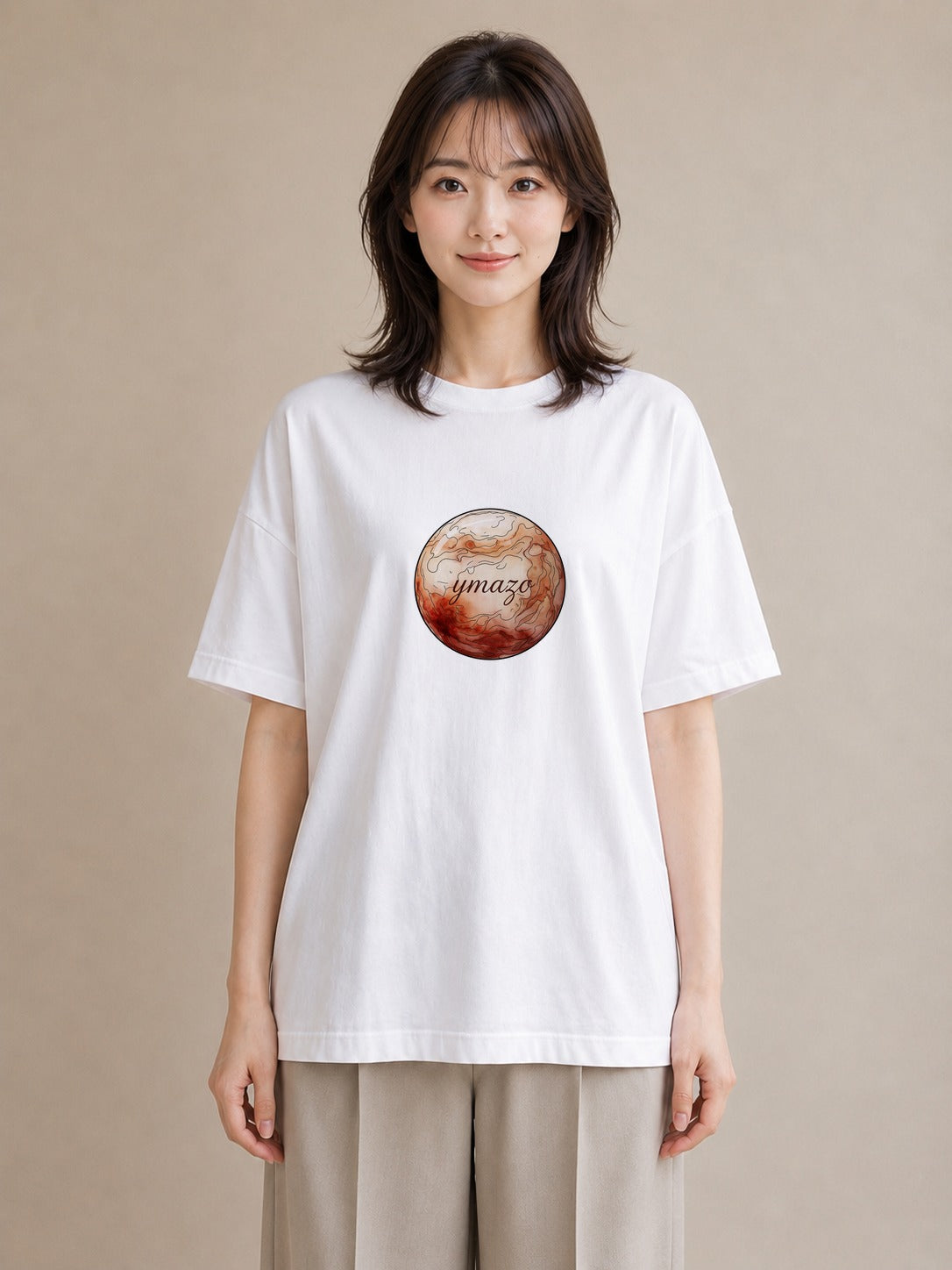半袖Tシャツ レディース 乙女座 星空 宇宙 イラスト きれいめ 部屋着 女性向けギフト 白T YMAZO