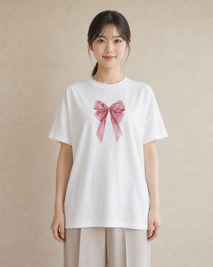 グラフィックTシャツ レディース バレエシューズ バレエ トウシューズ ナチュラル アンティーク イラスト ミニマル デート 帰省 白T YMAZO