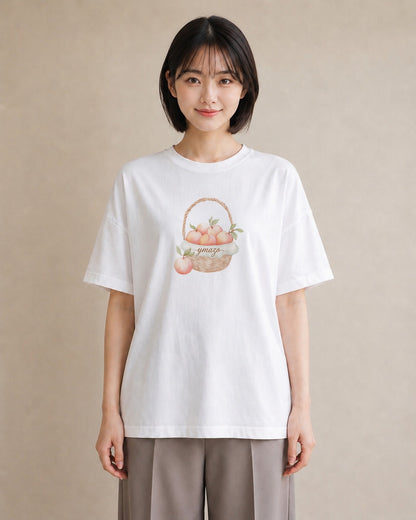 デザインTシャツ レディース 実り 植物 ボタニカル イラスト レトロ 母の日 ビーチ 白T YMAZO