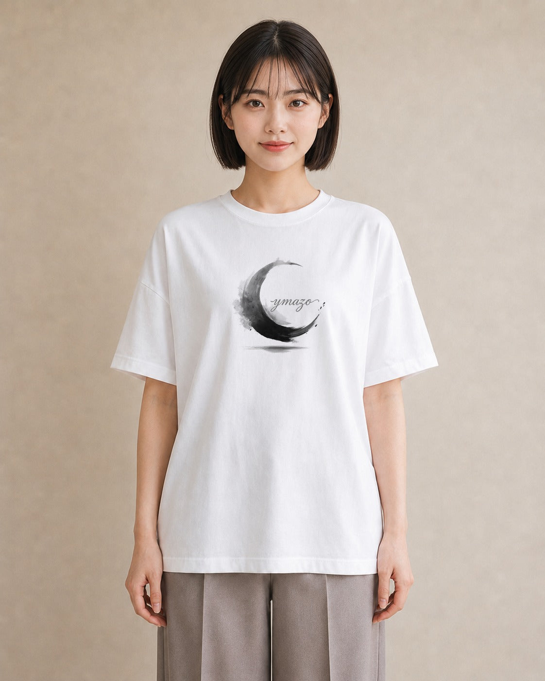 プリントTシャツ レディース 青の水彩 風景 ブルー ナチュラル アンティーク イラスト レトロ 親子 20代 白T YMAZO