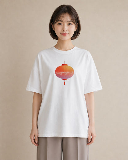 半袖Tシャツ レディース 風鈴 ガラス 夏 ナチュラル アンティーク イラスト 水彩風 カフェ服 クリスマス 白T YMAZO