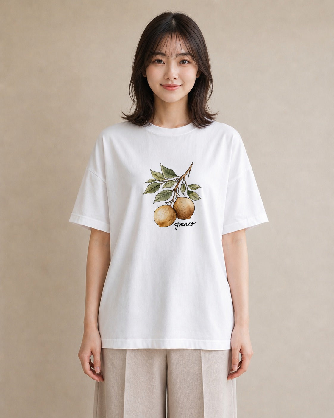 プリントTシャツ レディース アボカド 食べ物 フード イラスト ラフカジュアル 誕生日プレゼント 綿100 白T YMAZO